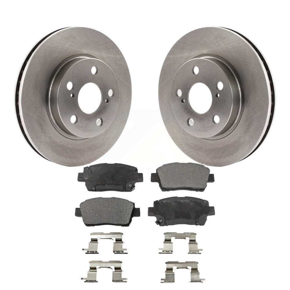 Front Disc Brake Rotors And Ceramic Pads Kit For 2000 Toyota Celica GT