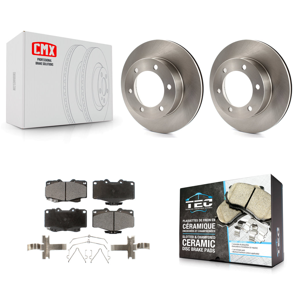 Front Disc Brake Rotors And Ceramic Pads Kit For Toyota 4Runner Tacoma
