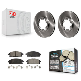 Front Disc Brake Rotors And Ceramic Pads Kit For Nissan Pathfinder INFINITI QX4