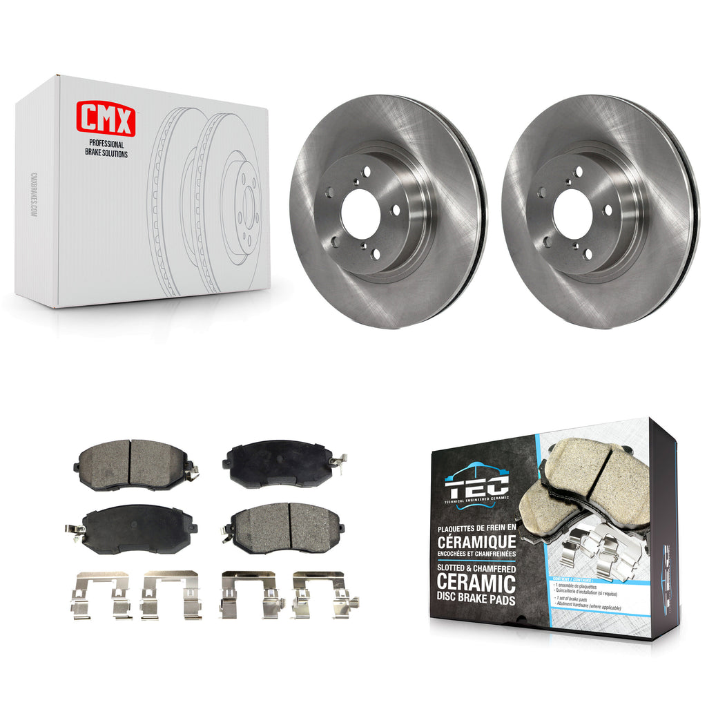 Front Disc Brake Rotors And Ceramic Pads Kit For Subaru Impreza Scion FR-S BRZ