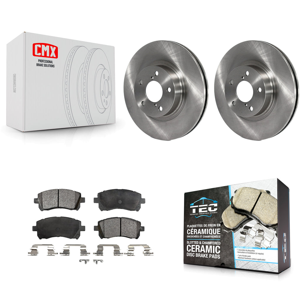 Front Brake Rotor And Ceramic Pad Kit For Subaru Legacy Forester Outback Impreza