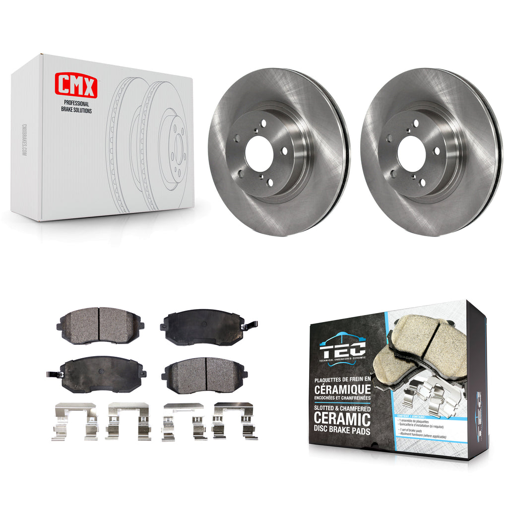 Front Disc Brake Rotors And Ceramic Pads Kit For Subaru Impreza Legacy Saab 9-2X