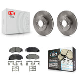 [Front] 1993-1994 Honda Prelude VTEC Premium OE Brake Rotors & Ceramic Pads Kit For Max Braking