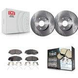 [Front] 2014-2015 Honda Civic Touring Premium OE Brake Rotors & Ceramic Pads Kit For Max Braking