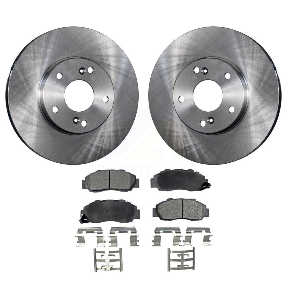 Front Disc Brake Rotors And Ceramic Pads Kit For 1998-2002 Honda Accord 3.0L