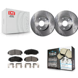 Front Brake Rotor & Ceramic Pad Kit For 2005 Honda Accord With 282mm Diameter K8T-100314