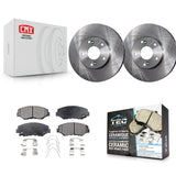 Front Brake Rotor & Ceramic Pad Kit For Honda Accord Civic Element Fit Acura ILX