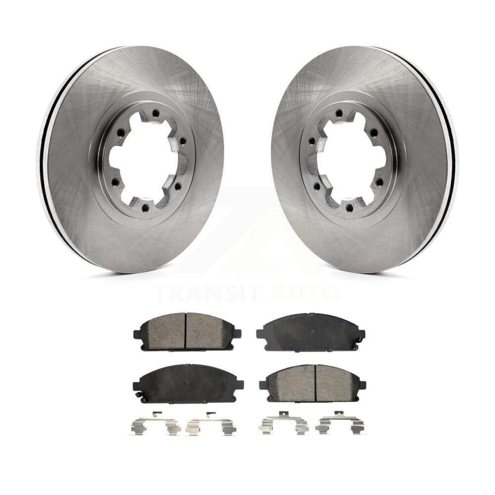 Front Disc Brake Rotors And Ceramic Pads Kit For Nissan Pathfinder INFINITI QX4