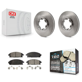 Front Disc Brake Rotors And Ceramic Pads Kit For Nissan Pathfinder INFINITI QX4
