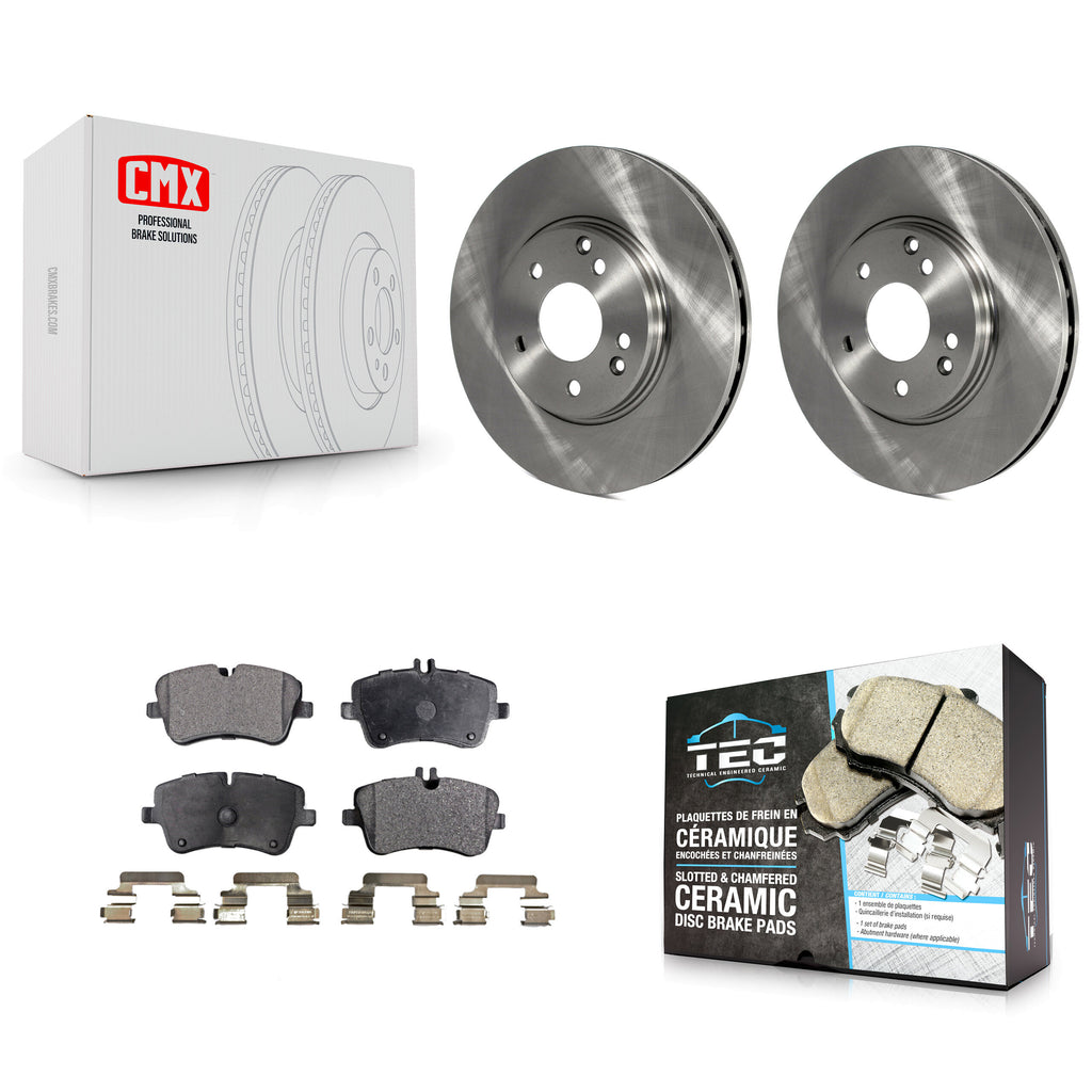 Front Brake Rotor Ceramic Pad Kit For Mercedes-Benz C240 CLK350 C320 C280 CLK320