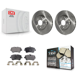 Front Brake Rotor Ceramic Pad Kit For Mercedes-Benz C240 CLK350 C320 C280 CLK320