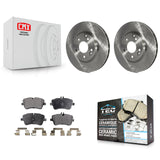 Front Brake Rotor Ceramic Pad Kit For Mercedes-Benz C240 CLK350 C320 C280 CLK320