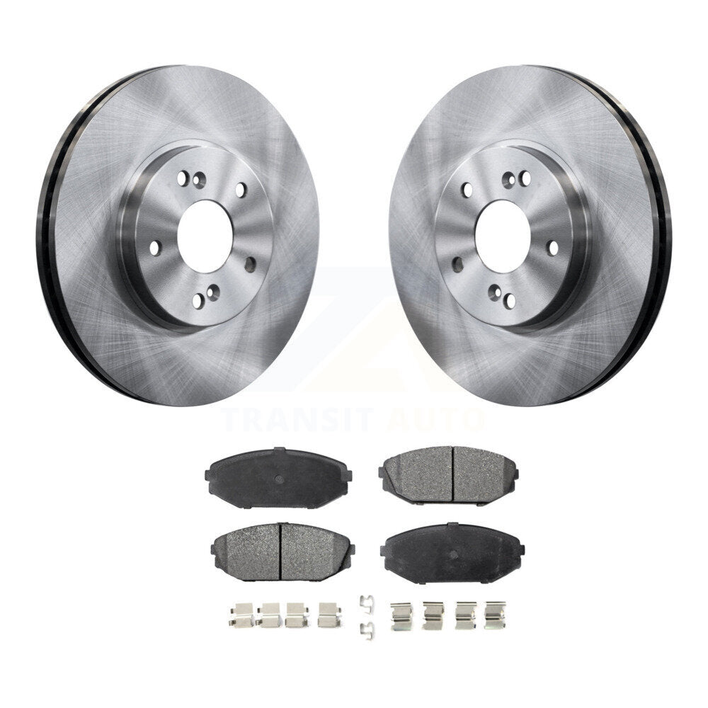 Front Disc Brake Rotors And Ceramic Pads Kit For Honda Odyssey Acura MDX