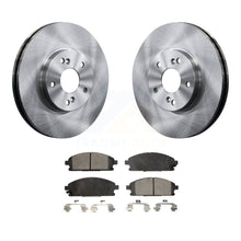 Charger l&#39;image dans la galerie, Front Disc Brake Rotors And Ceramic Pads Kit For 2003-2006 Acura MDX