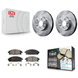 [Front] 2003-2006 Acura MDX Premium OE Brake Rotors & Ceramic Pads Kit For Max Braking