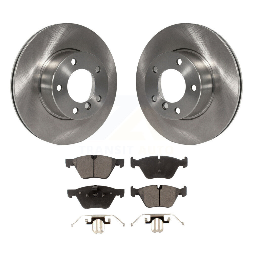 Front Disc Brake Rotors And Ceramic Pads Kit For BMW 528i 525i