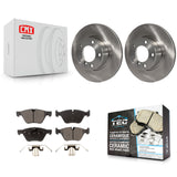 Front Disc Brake Rotors And Ceramic Pads Kit For BMW 528i 525i