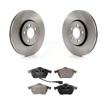 Charger l&#39;image dans la galerie, Front Disc Brake Rotors And Ceramic Pads Kit For Volkswagen Jetta Beetle Golf