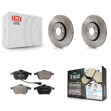 Front Disc Brake Rotors And Ceramic Pads Kit For Volkswagen Jetta Beetle Golf
