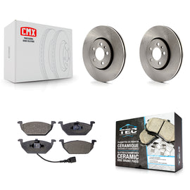 [Front] 2000-2001 Volkswagen Golf 2.0L Premium OE Brake Rotors & Ceramic Pads Kit For Max Braking
