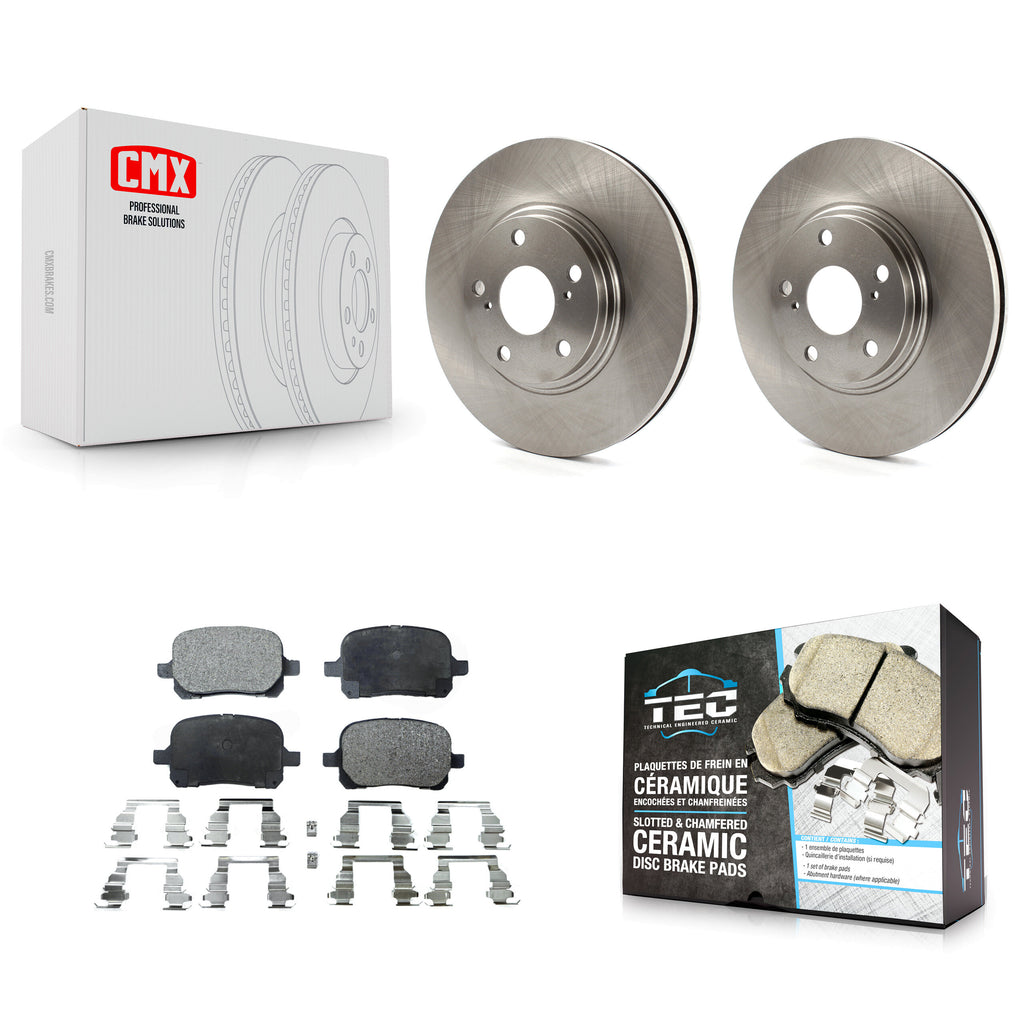 [Front] 1999-2001 Lexus RX300 Premium OE Brake Rotors & Ceramic Pads Kit For Max Braking