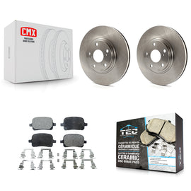 [Front] 1999-2001 Lexus RX300 Premium OE Brake Rotors & Ceramic Pads Kit For Max Braking