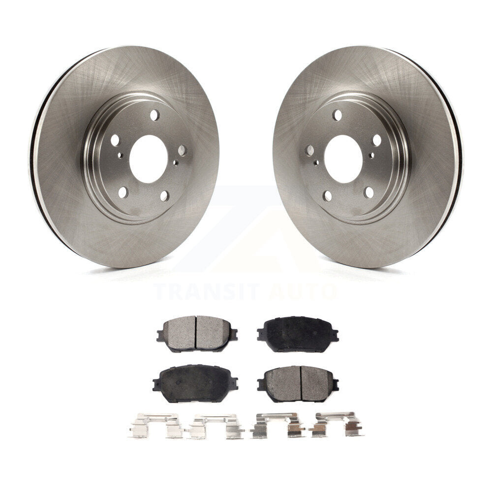 Front Disc Brake Rotors And Ceramic Pads Kit For Toyota Camry