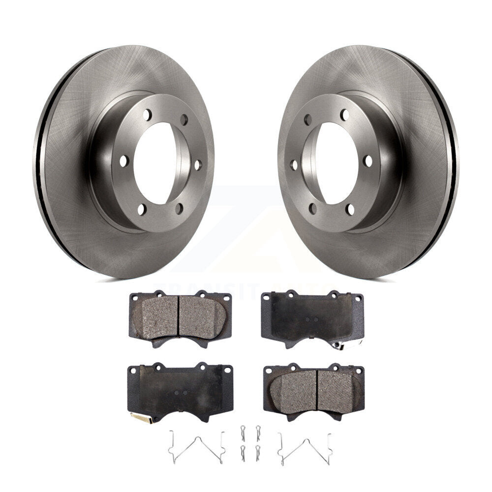 Front Disc Brake Rotors And Ceramic Pads Kit For Toyota Tundra Sequoia