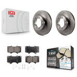 Front Disc Brake Rotors And Ceramic Pads Kit For Toyota Tundra Sequoia