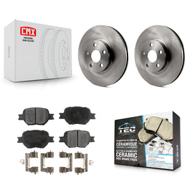 Front Disc Brake Rotors And Ceramic Pads Kit For Scion tC Toyota Celica