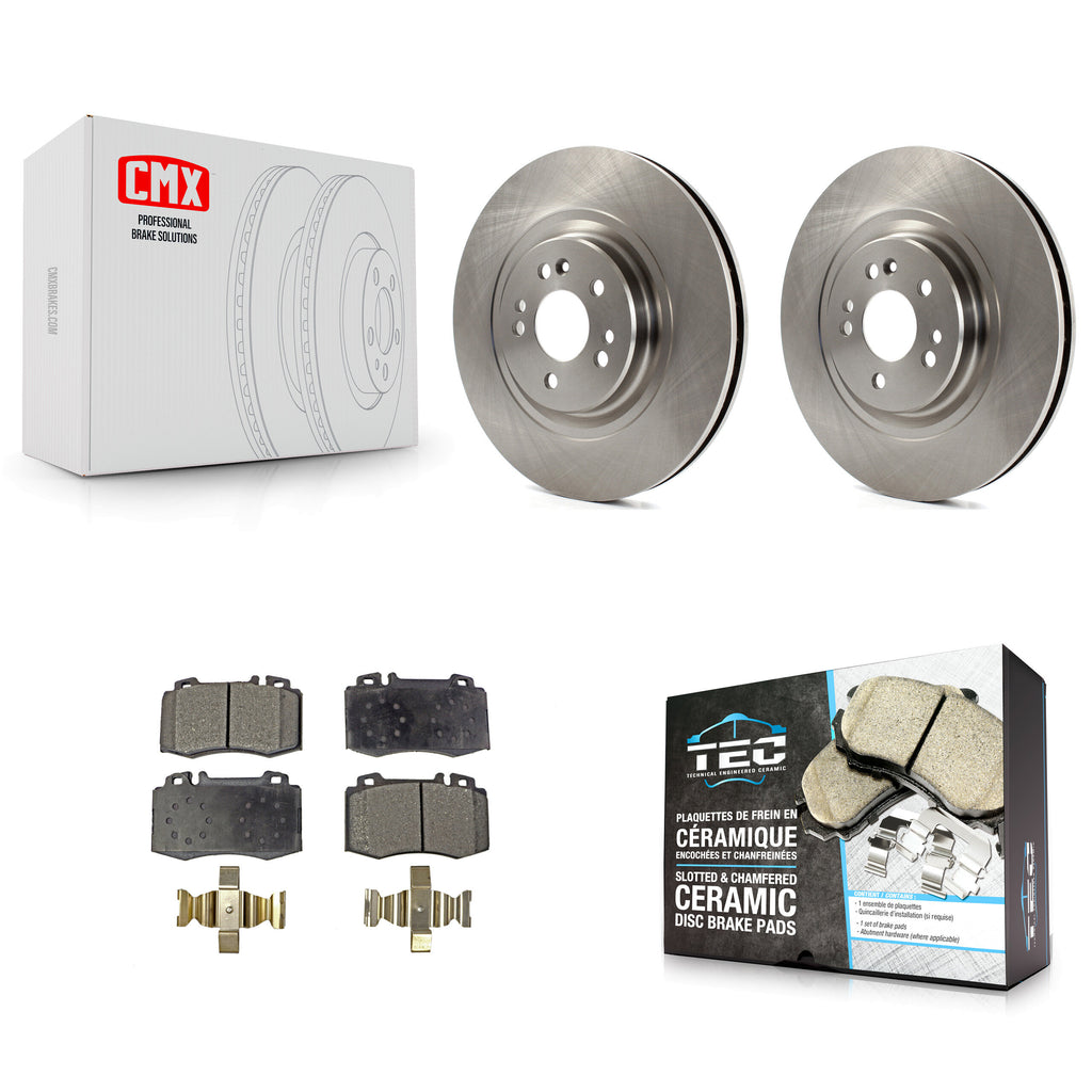 Front Disc Brake Rotors & Ceramic Pad Kit For Mercedes-Benz ML500 ML430 ML55 AMG