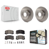 Front Disc Brake Rotors And Ceramic Pads Kit For Mitsubishi Lancer
