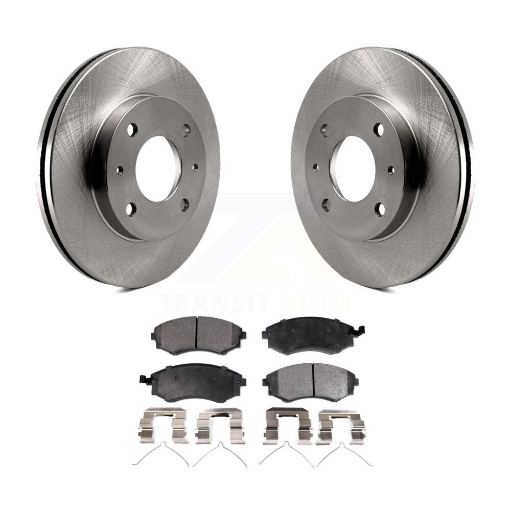 Front Disc Brake Rotors And Ceramic Pads Kit For Hyundai Elantra Tiburon Sonata