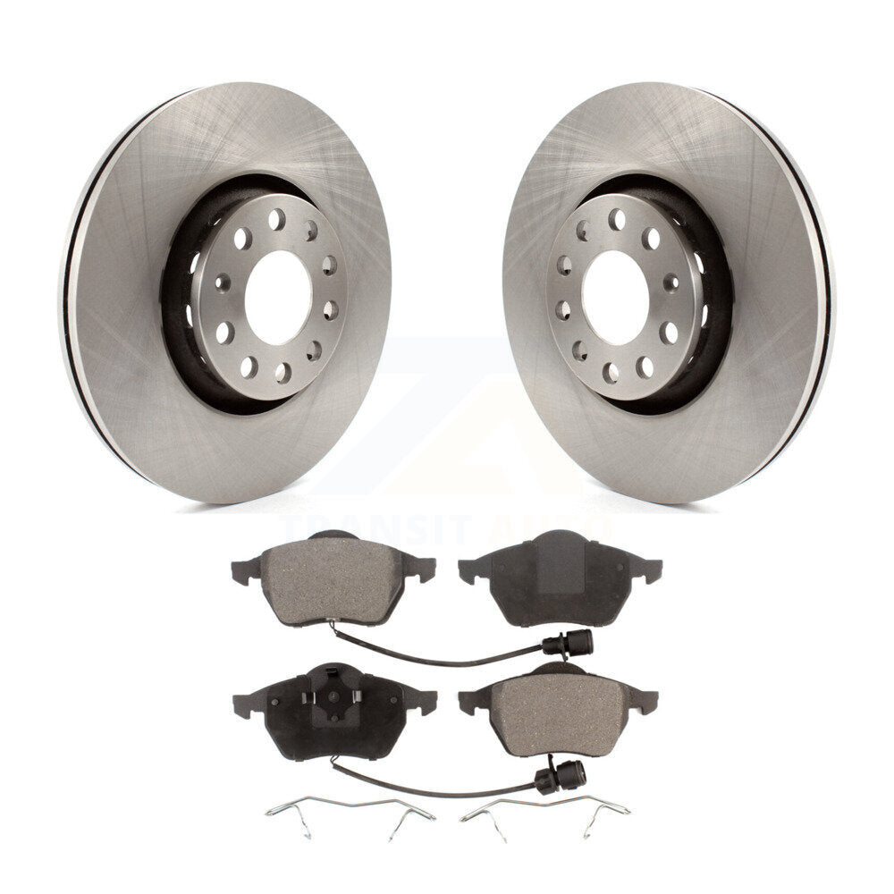 Front Disc Brake Rotors And Ceramic Pads Kit For 1997-1999 Audi A8 Quattro