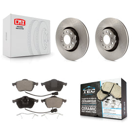[Front] 1997-1999 Audi A8 Quattro Premium OE Brake Rotors & Ceramic Pads Kit For Max Braking