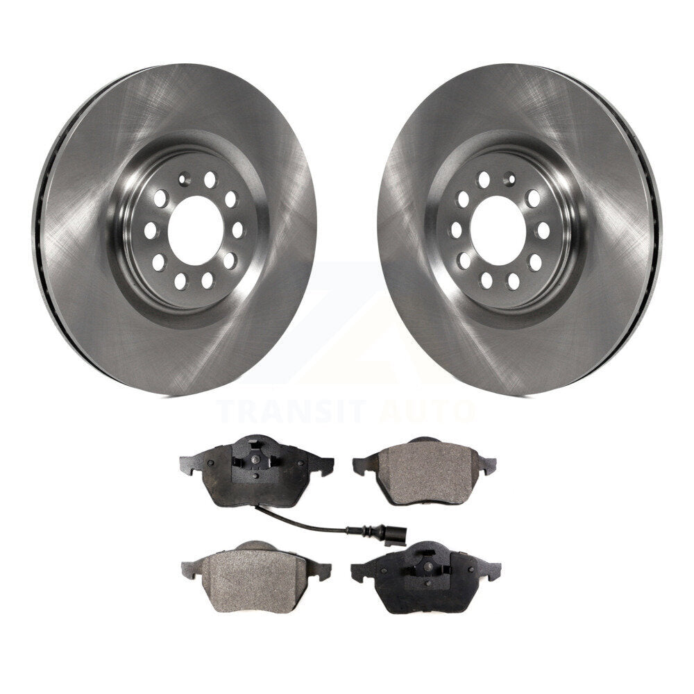 Front Disc Brake Rotor Ceramic Pad Kit For Volkswagen Jetta Audi Golf TT Quattro