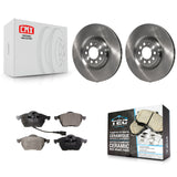Front Disc Brake Rotor Ceramic Pad Kit For Volkswagen Jetta Audi Golf TT Quattro