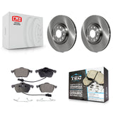 Front Brake Rotors Ceramic Pad Kit For Audi A6 Quattro With 320mm Diameter Rotor
