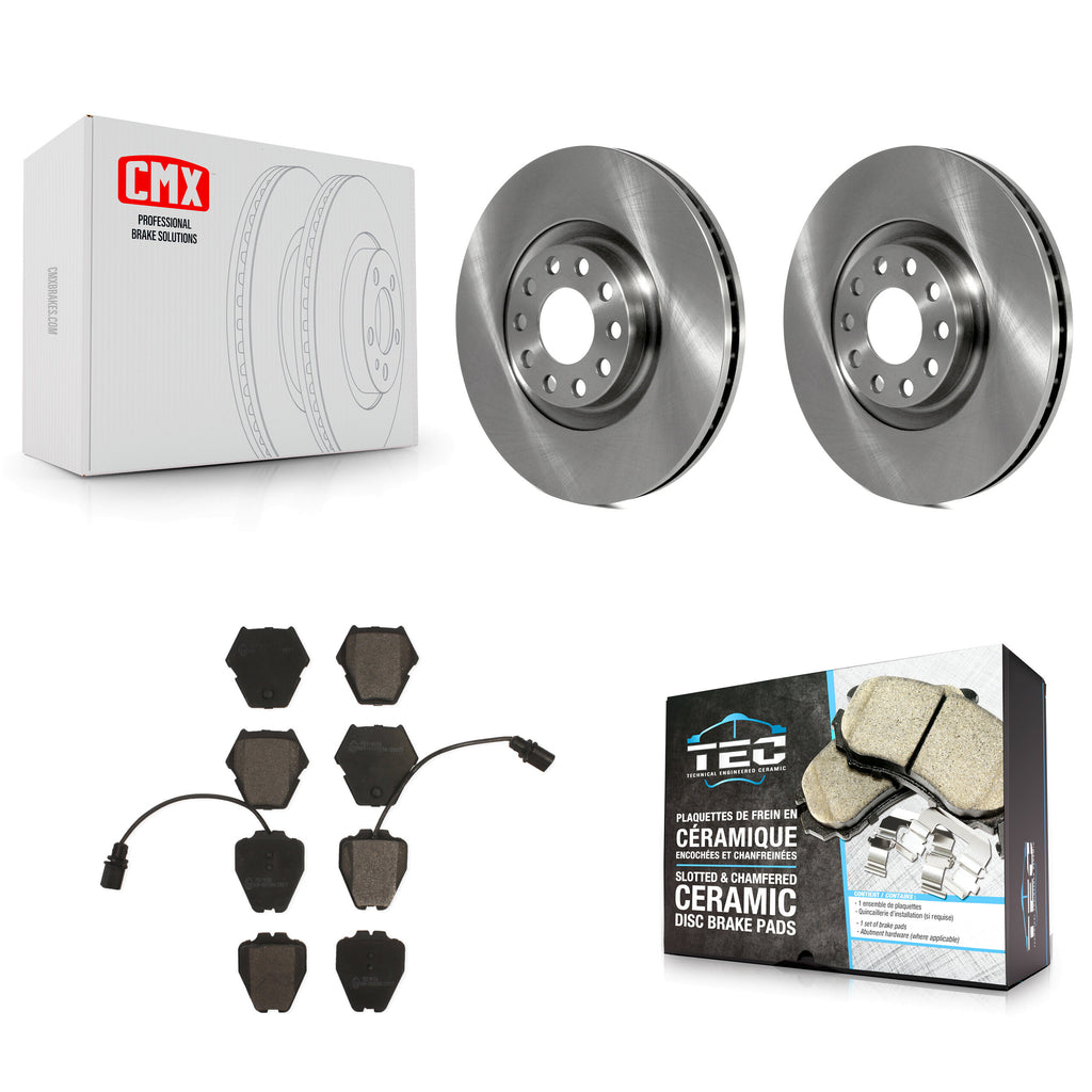Front Disc Brake Rotors And Ceramic Pads Kit For Audi A4 Quattro S4 A6 S6