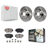 Front Disc Brake Rotors And Ceramic Pads Kit For Toyota RAV4