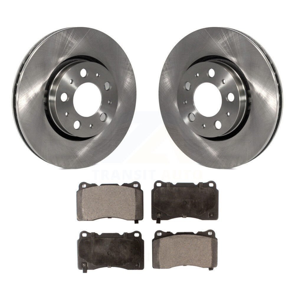 Front Brake Rotors Ceramic Pad Kit For 05-07 Volvo V70 With 286mm Diameter Rotor