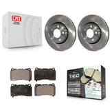 [Front] 2005-2007 Volvo V70 R Premium OE Brake Rotors & Ceramic Pads Kit For Max Braking