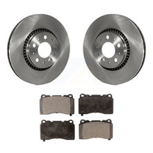 Charger l&#39;image dans la galerie, Front Brake Rotors Ceramic Pad Kit For 05-07 Volvo V70 With 305mm Diameter Rotor