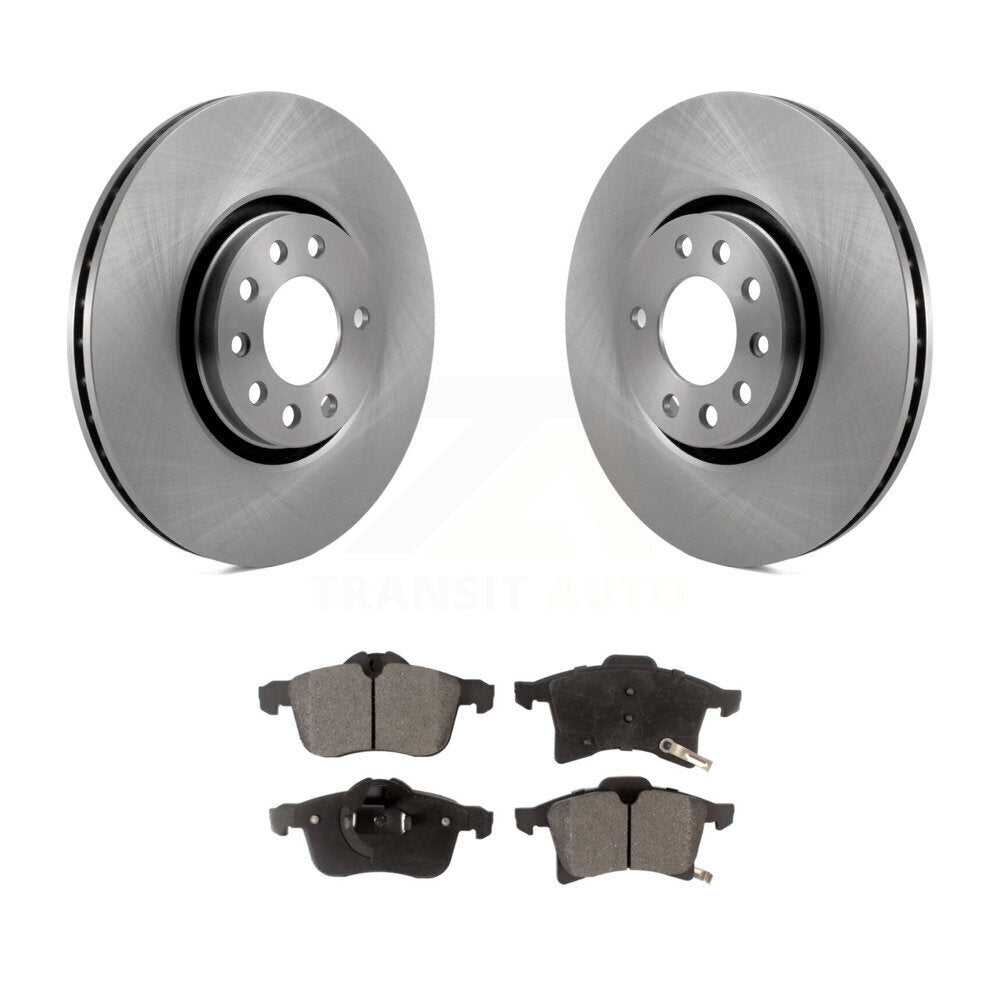 Front Disc Brake Rotors And Ceramic Pads Kit For 2008-2009 Saturn Astra