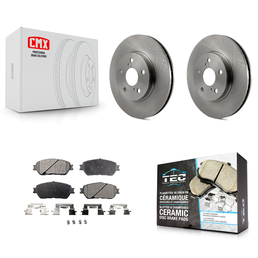 Front Brake Rotors & Ceramic Pad Kit For Toyota Sienna Camry Avalon Solara Lexus