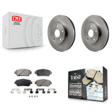 Front Brake Rotors & Ceramic Pad Kit For Toyota Sienna Camry Avalon Solara Lexus