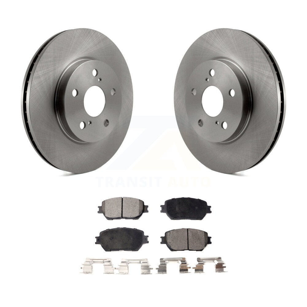 Front Disc Brake Rotors And Ceramic Pads Kit For Toyota Camry