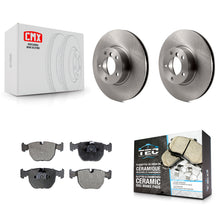 Load image into Gallery viewer, Front Disc Brake Rotors And Ceramic Pads Kit For BMW 530i 540i