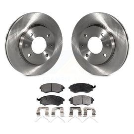 Front Brake Rotor Ceramic Pad Kit For Hyundai Elantra Sonata Kia Optima Magentis