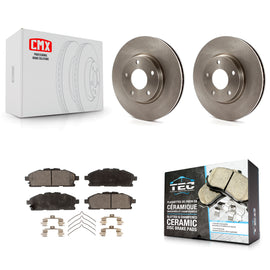 [Front] 2011-2017 Nissan Quest Premium OE Brake Rotors & Ceramic Pads Kit For Max Braking